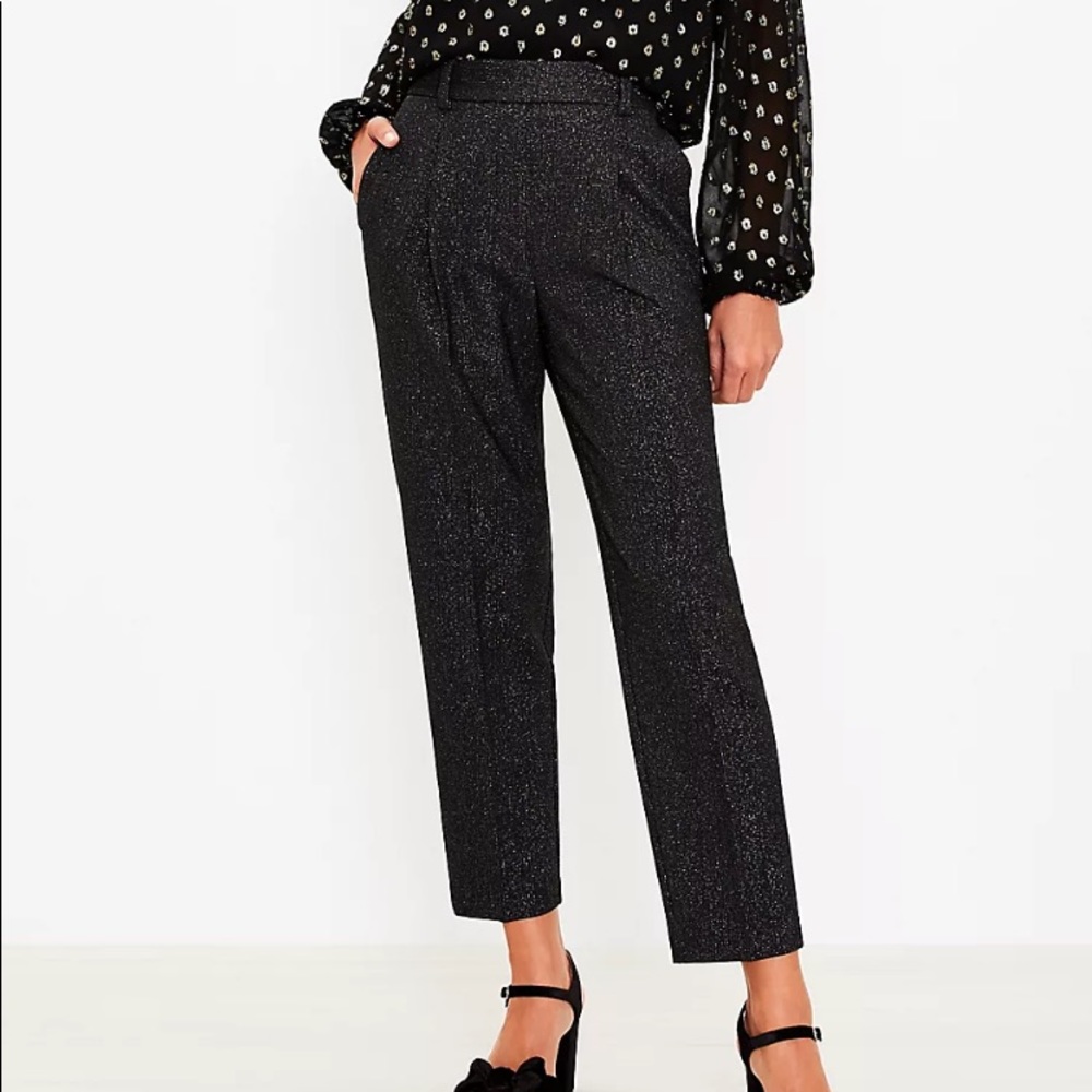 *NTW LOFT Pull On Tapered Pants In Shimmer